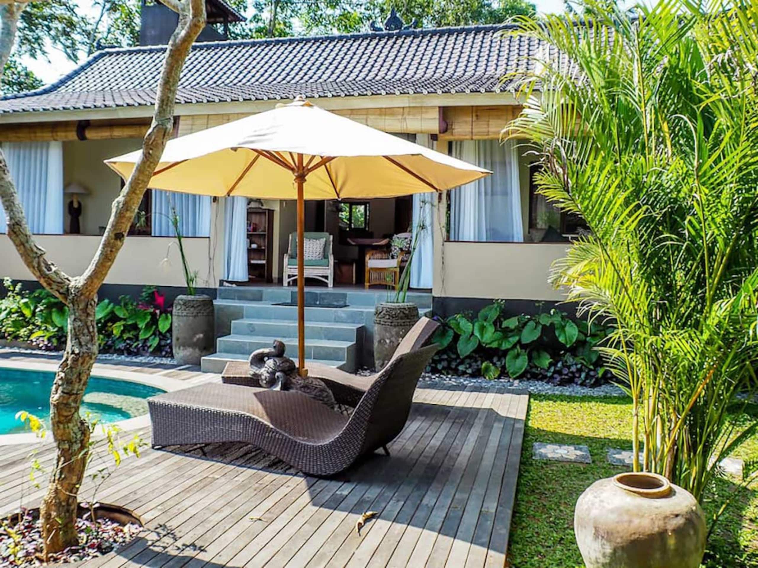 Spacious Ubud 3 br salt pool & views 3