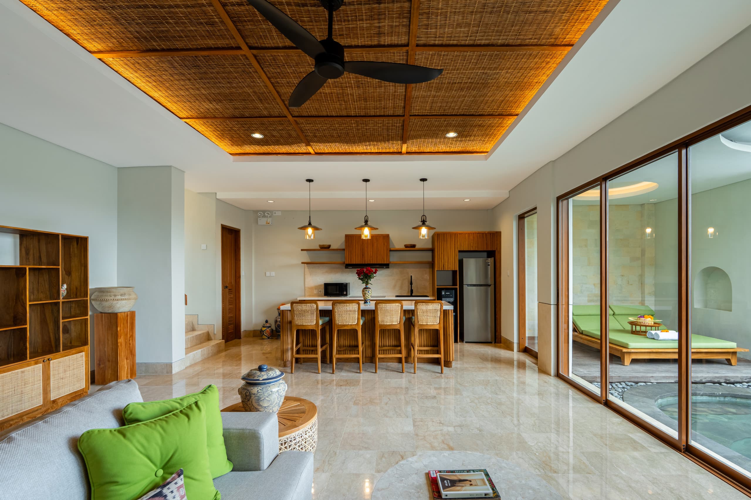 A Huge Ubud Private Pool Villa - Living Room 12