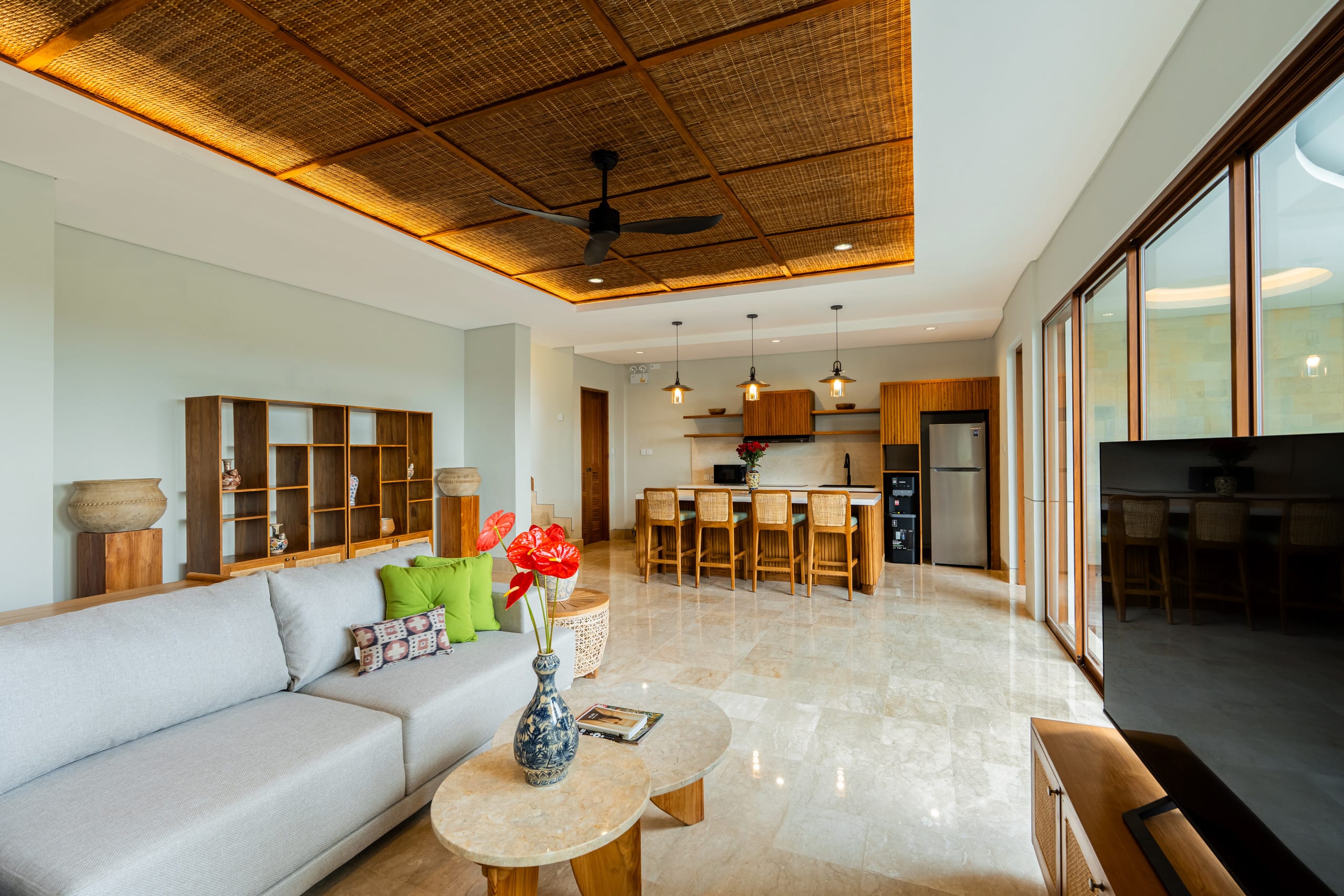 A Huge Ubud Private Pool Villa - Living Room 9