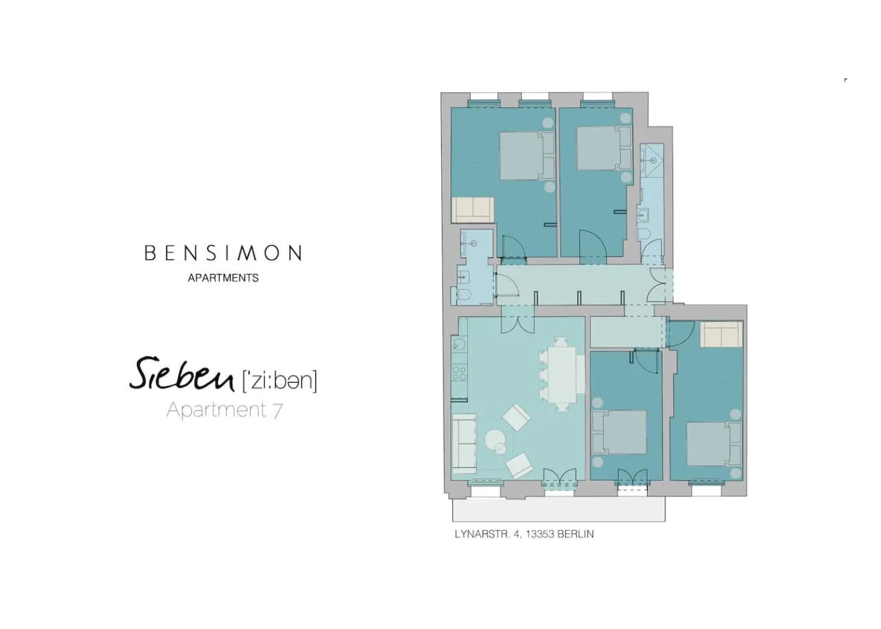 4-Bedroom Apartment (130qm), 2 Bathrooms & Balcony — photo 5