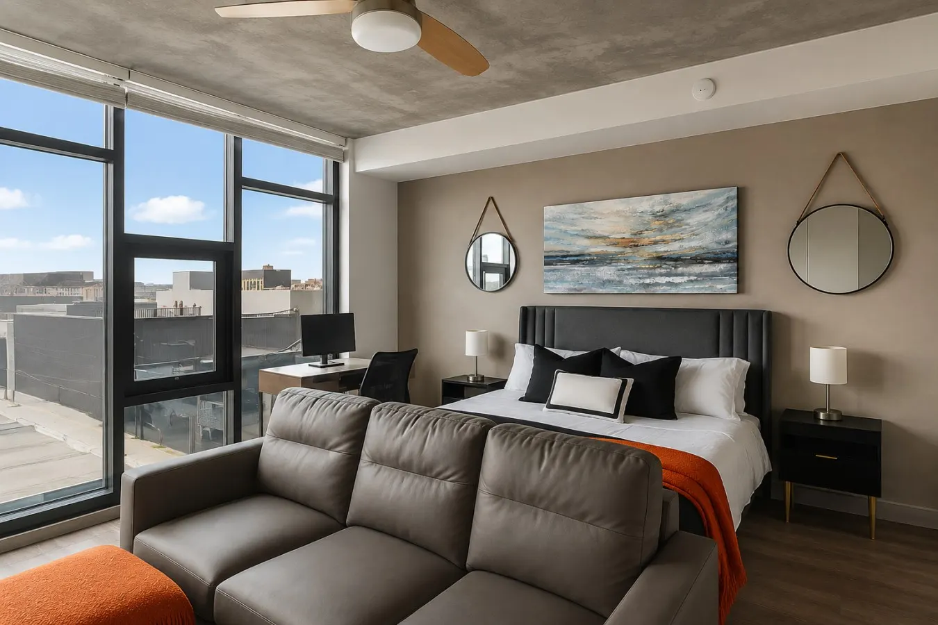 Stylish Studio | Skyline Views + Pool
