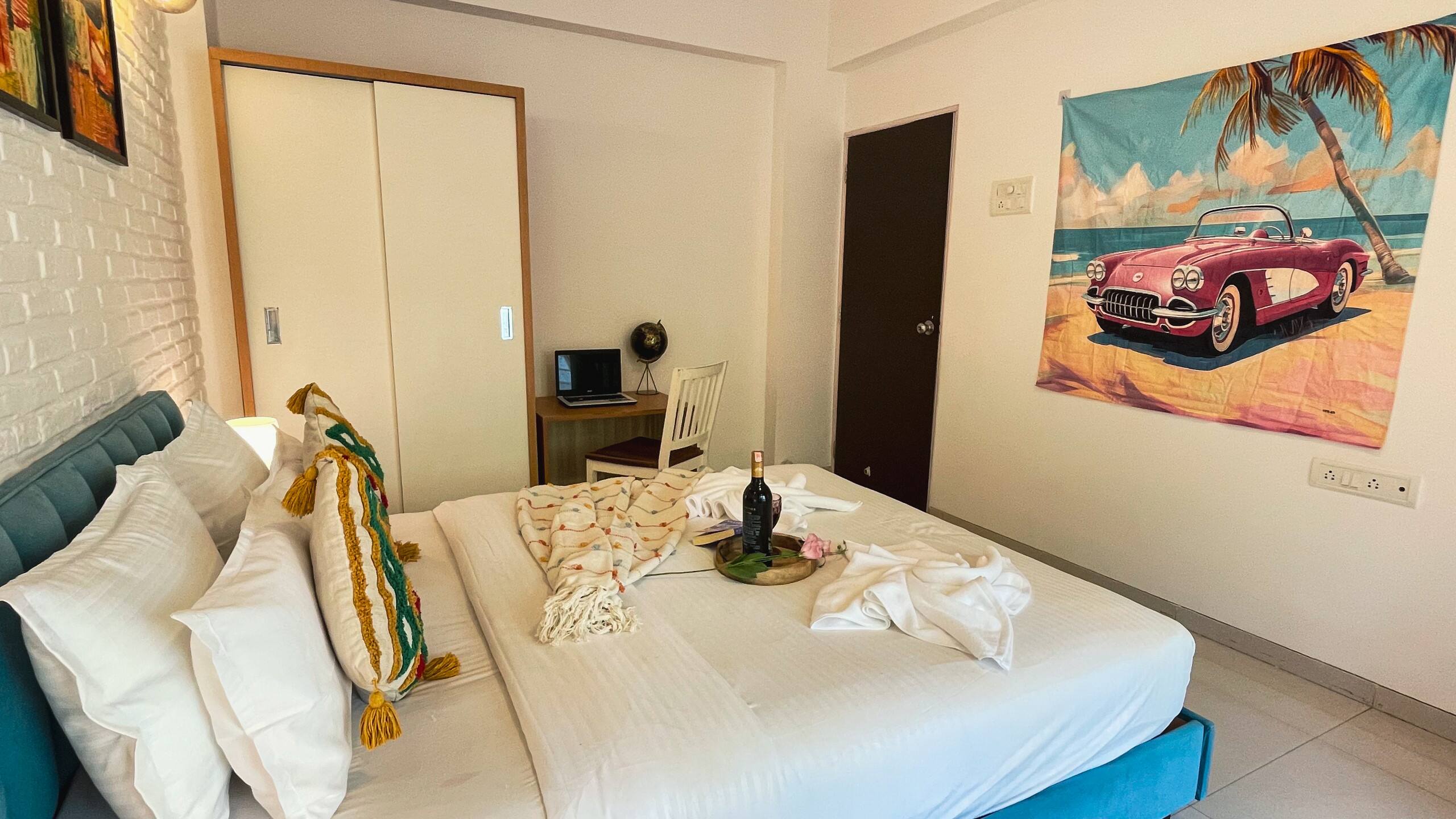 Modern & Luxe Pool Access 2BHK Near Anjuna Vagator 33