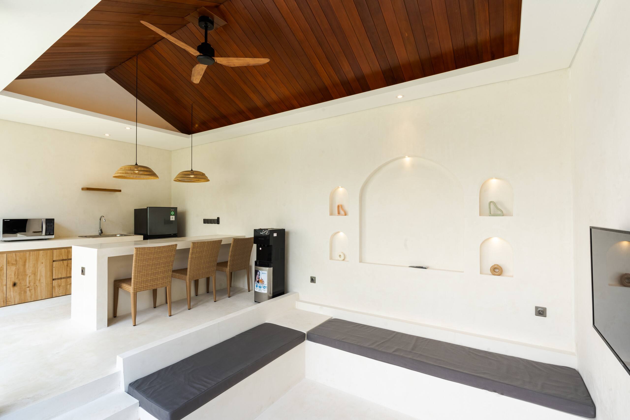 J4 Villas Sanur 1BR Open Living Room with Pool 6