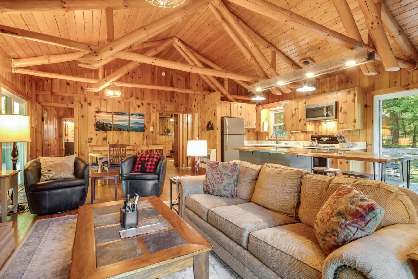 Riverside Cabin Mtn Views, Fire Pit & Fireplace 12