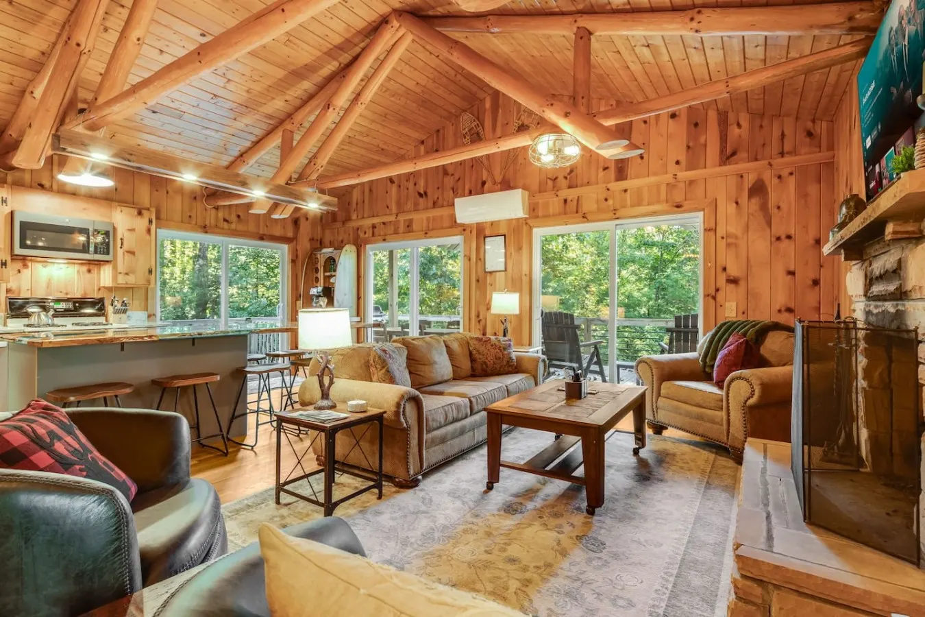 Riverside Cabin Mtn Views, Fire Pit & Fireplace 6