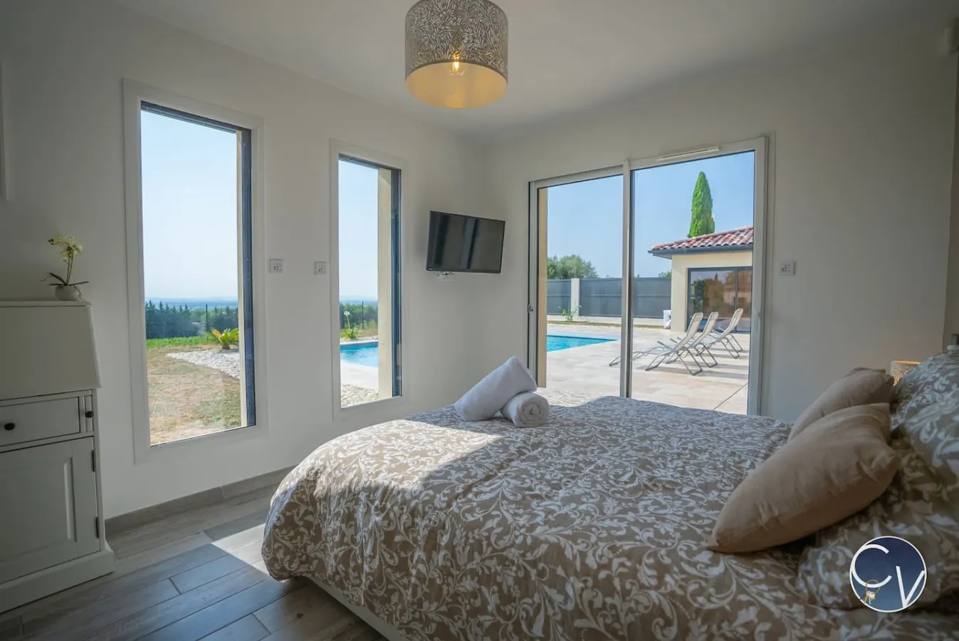 Villa avec piscine, vue imprenable sur le Ventoux 17