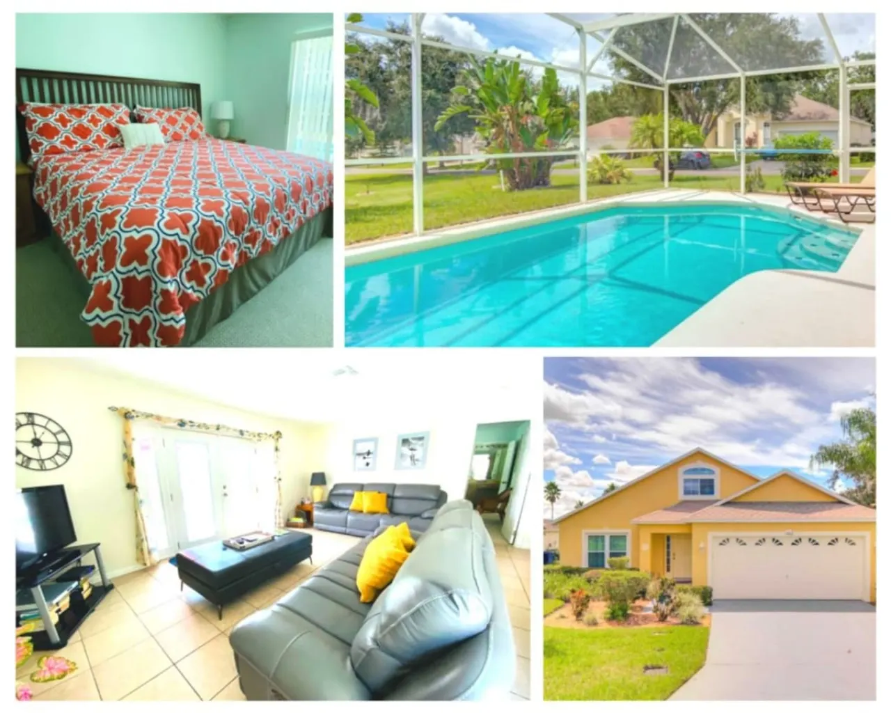 Charming 4-Bedroom Home Near Disney with Private Pool – Perfect Family Getaway! 🏰☀️