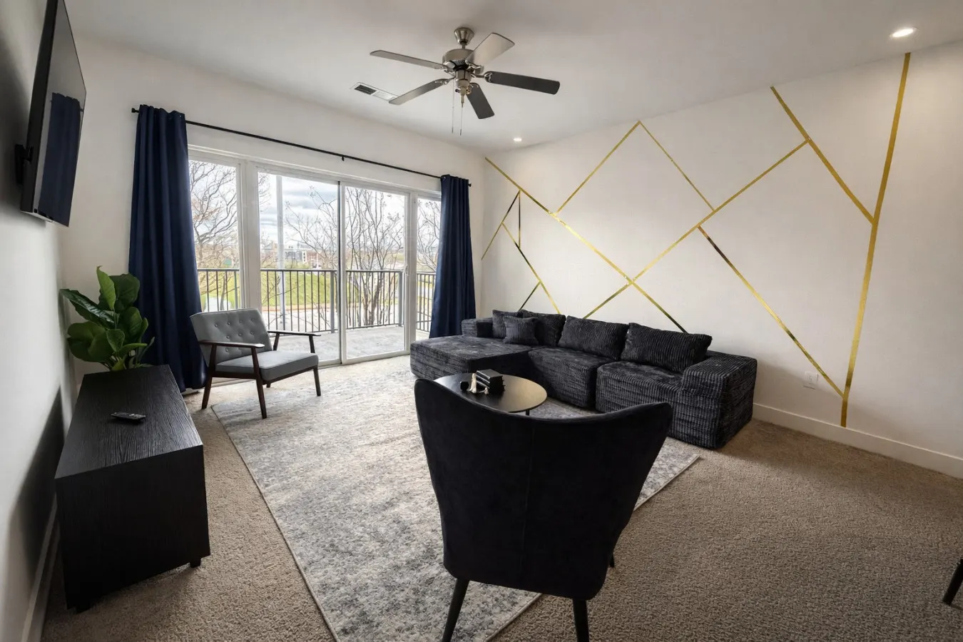Designer UAB Condo King Bed Balcony View 2 6