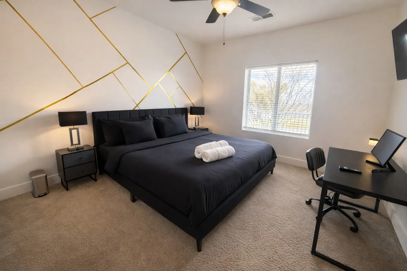 Designer UAB Condo King Bed Balcony View 2 7
