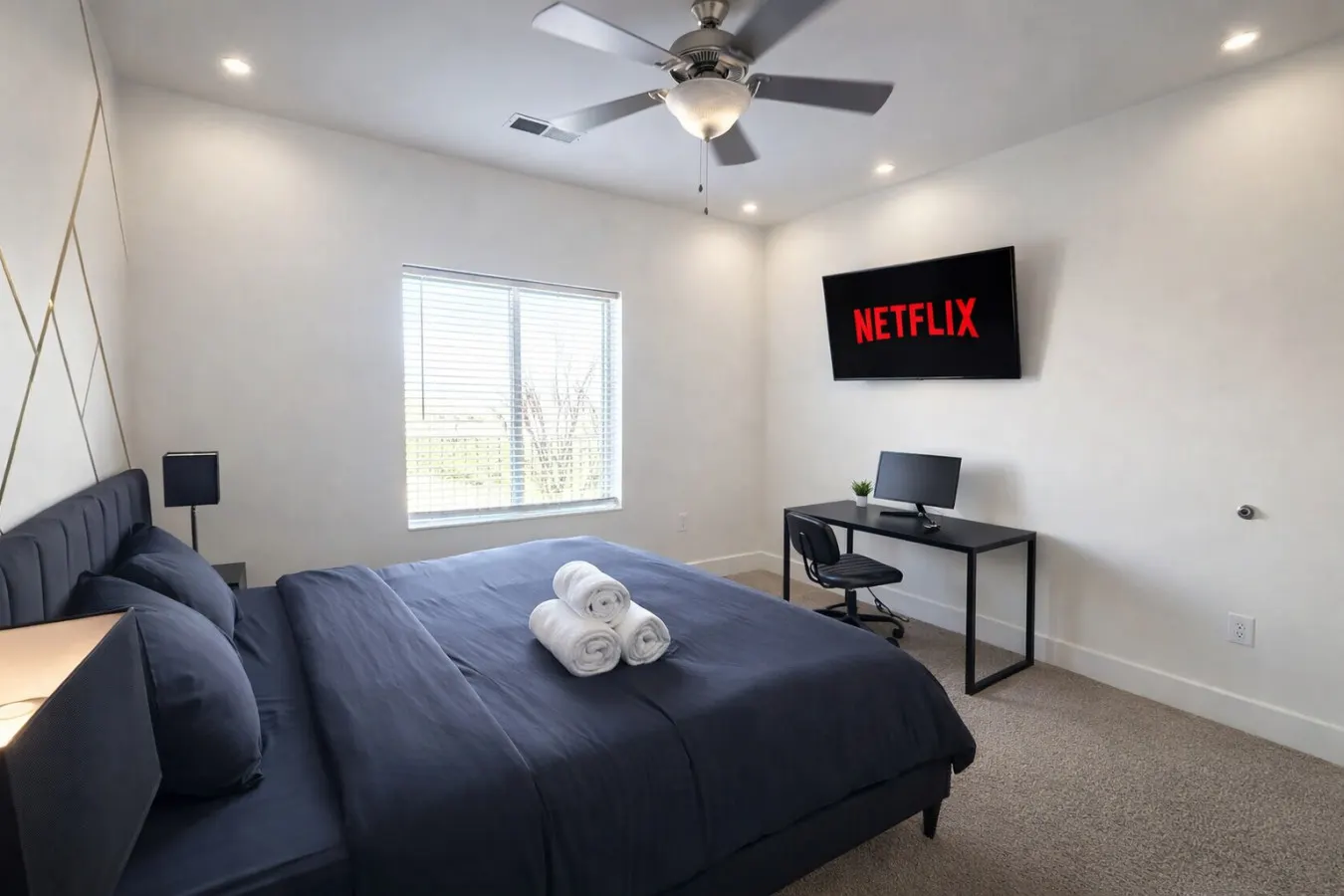 Designer UAB Condo King Bed Balcony View 2 8