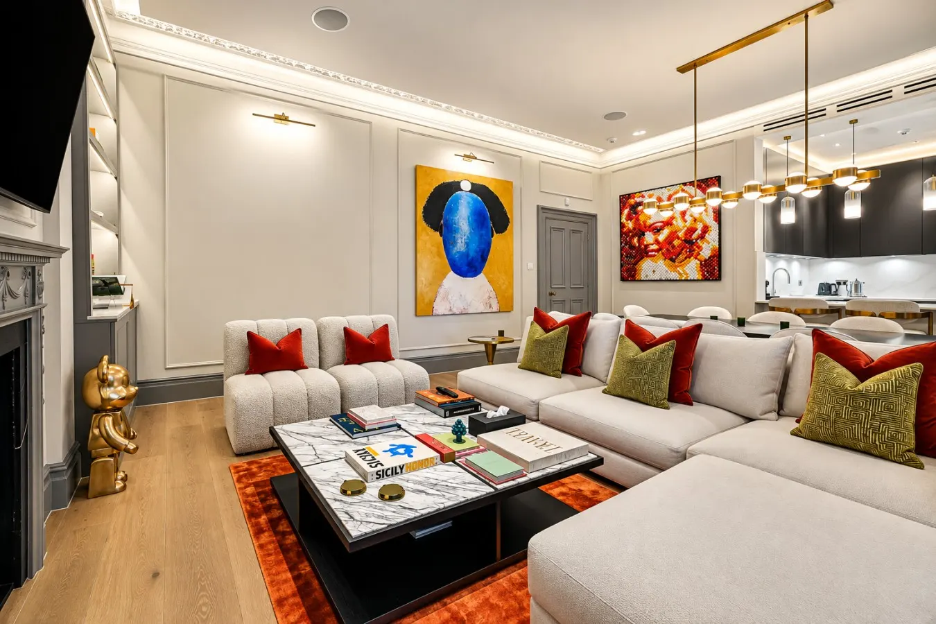 Luxury Holland Park 3-Bed Four Seasons Mattresses, Central AC & Marble Bathrooms 11