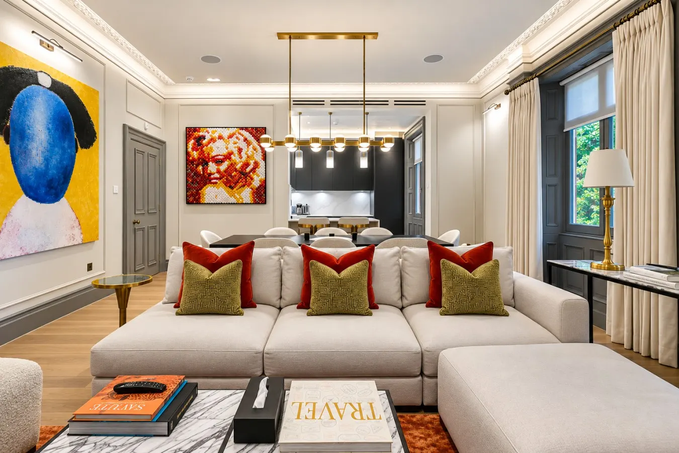 Luxury Holland Park 3-Bed Four Seasons Mattresses, Central AC & Marble Bathrooms 7
