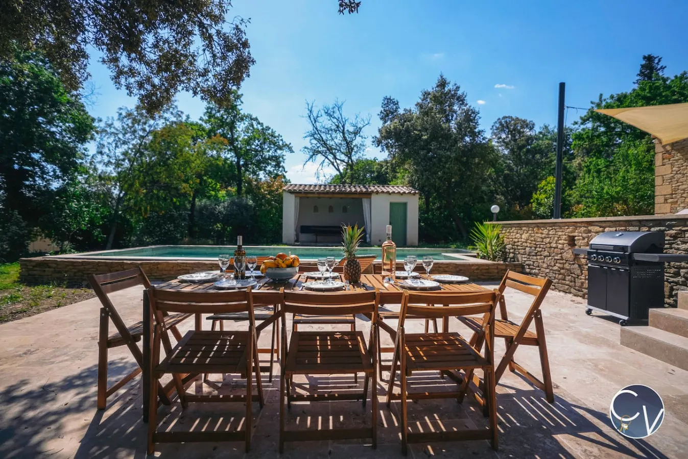 Villa Uzès - Climatisation, piscine et pétanque 15