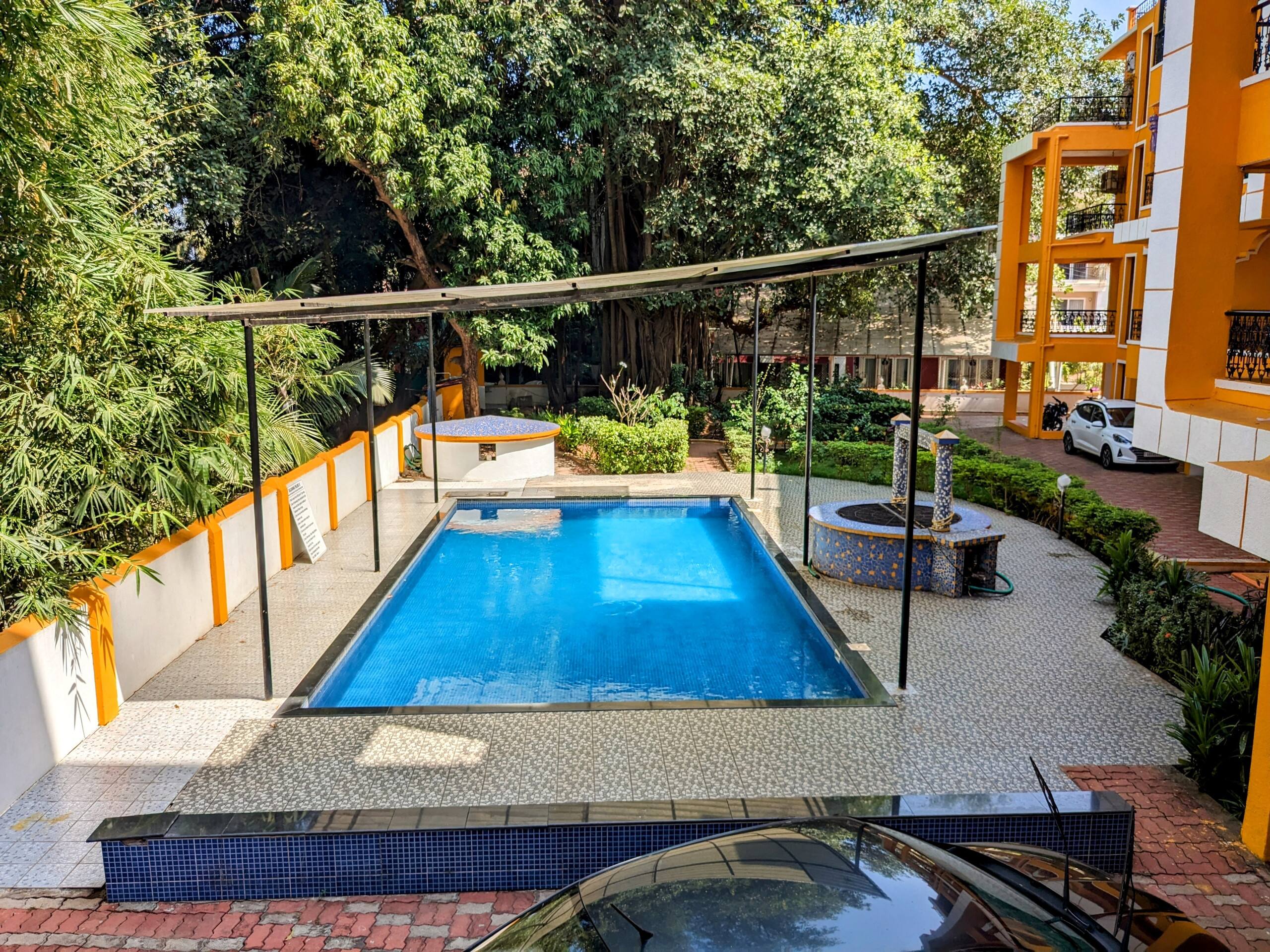 2 bedroom flat parking+pool+Wifi Candolim beach 29