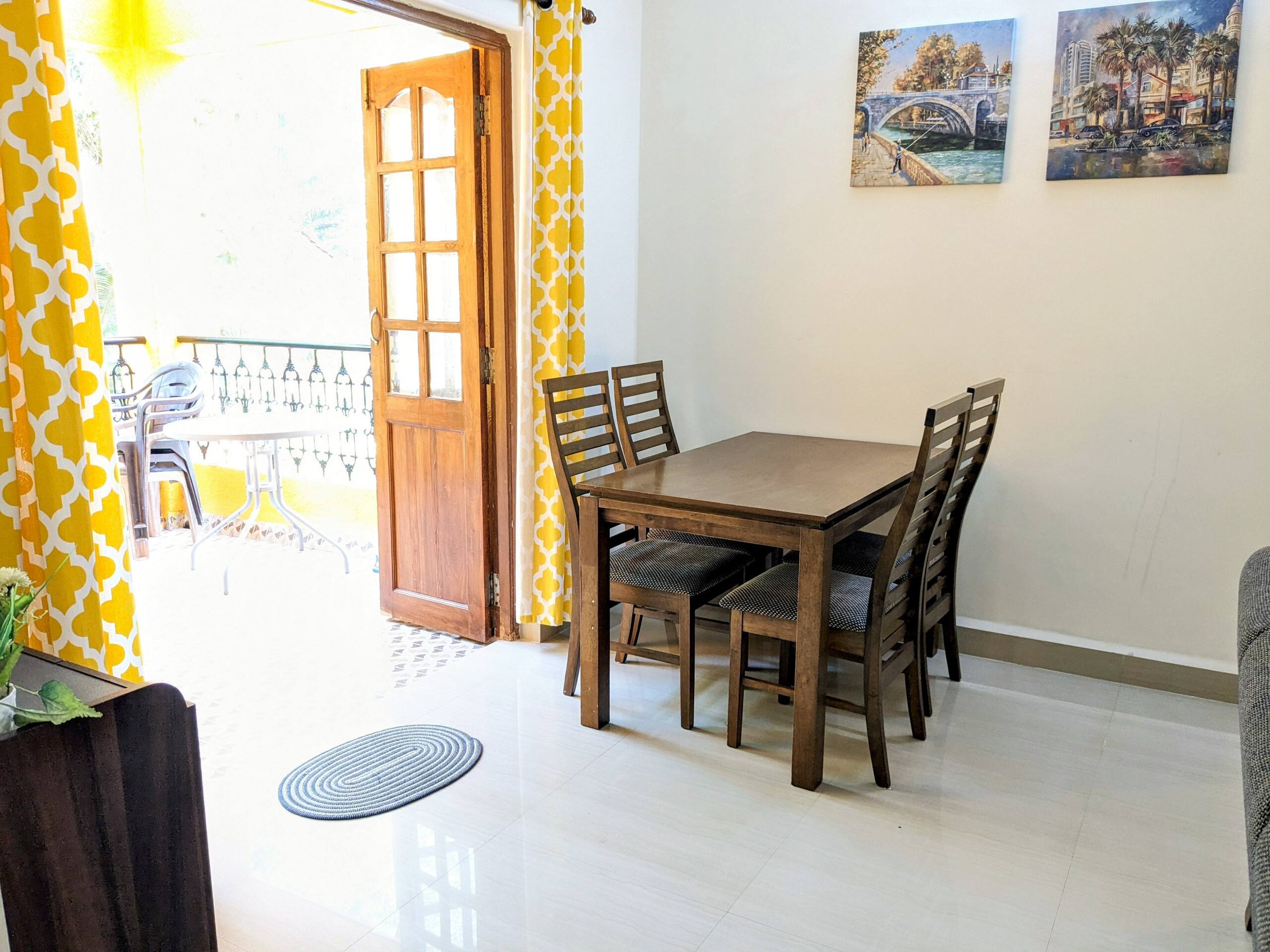 2 bedroom flat parking+pool+Wifi Candolim beach 18