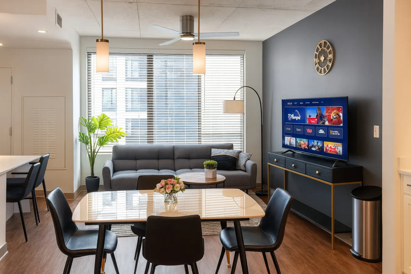 Upscale 2BR Apt Rooftop Deck + Fitness U14 4