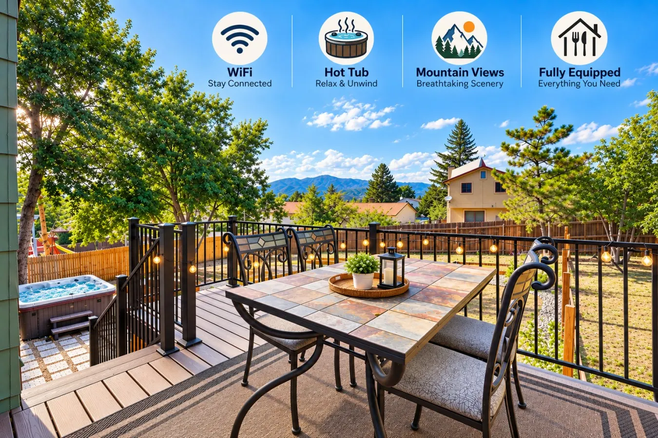 Pikes Peak Views Hot Tub 4BR Retreat 1