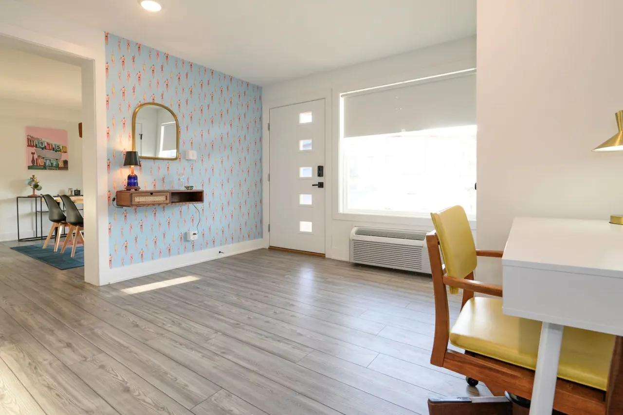 Modern 1-Bed Condo: OPEN Pool with City Access 10