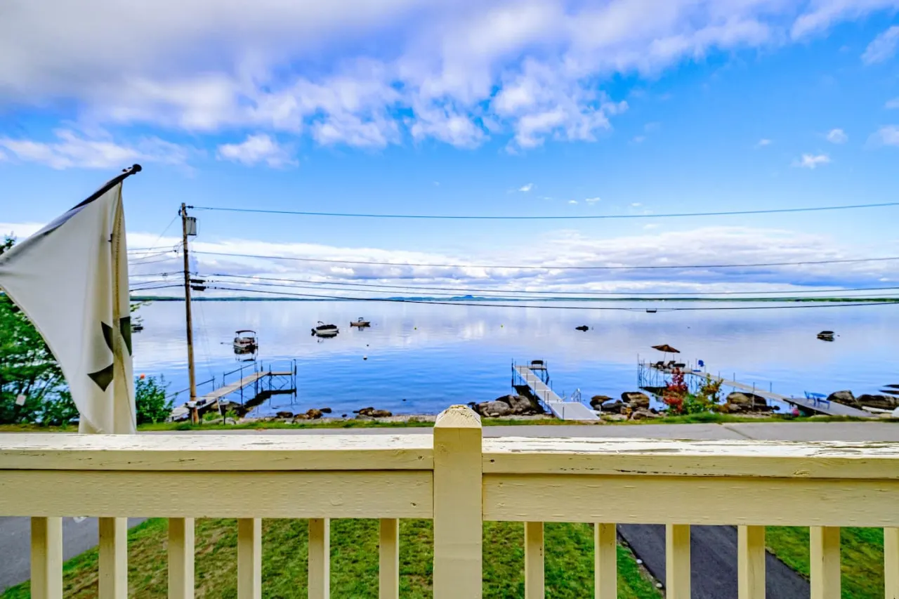 Cove View Camp- Waterfront on Sebago w. mooring and sandy beach 2