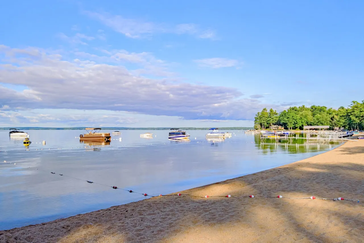Cove View Camp- Waterfront on Sebago w. mooring and sandy beach 9