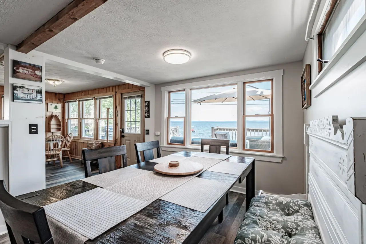 Cove View Camp- Waterfront on Sebago w. mooring and sandy beach 18