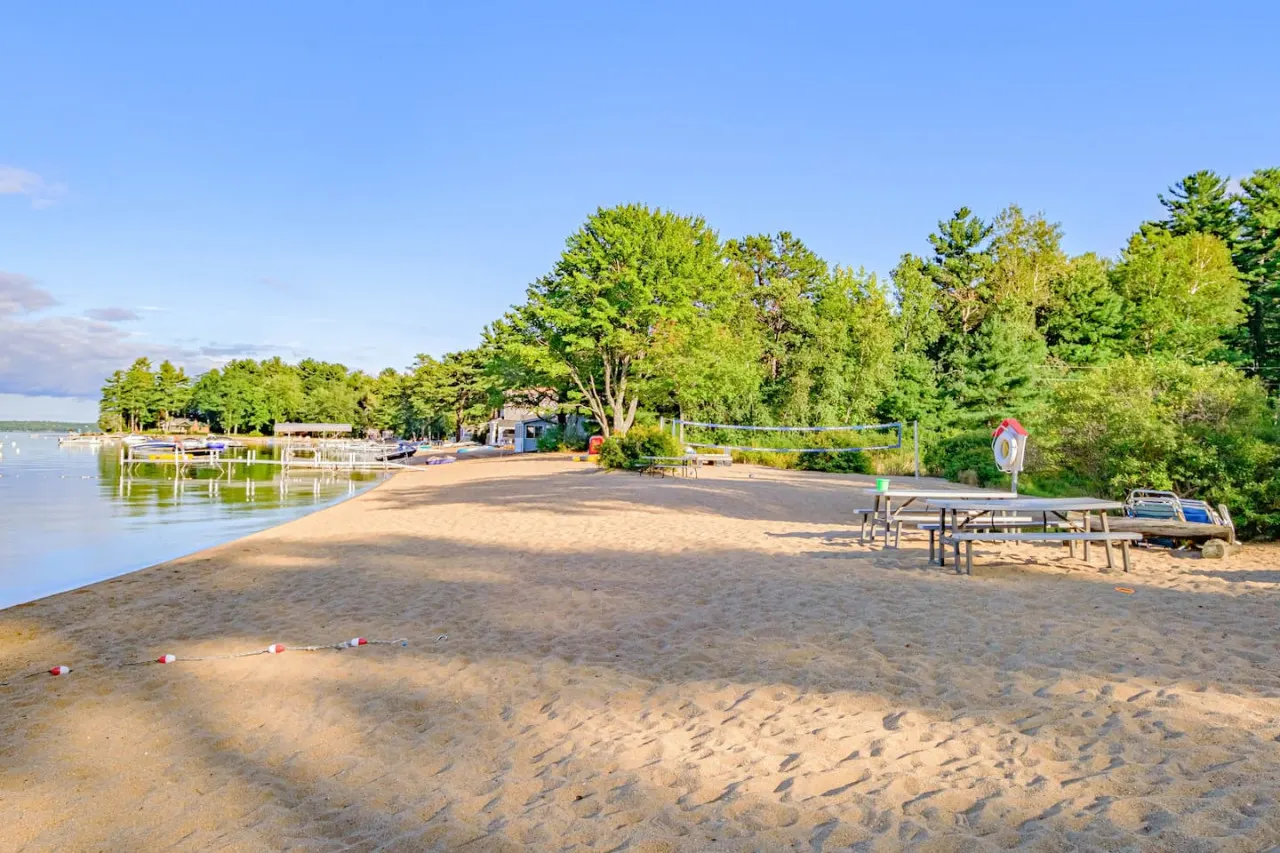 Cove View Camp- Waterfront on Sebago w. mooring and sandy beach 5