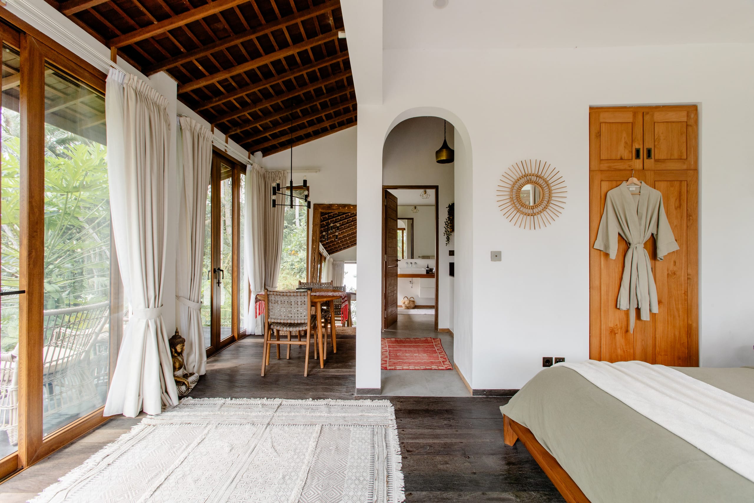 Look Out Across Beautiful Rice Fields From Love Ashram Villa