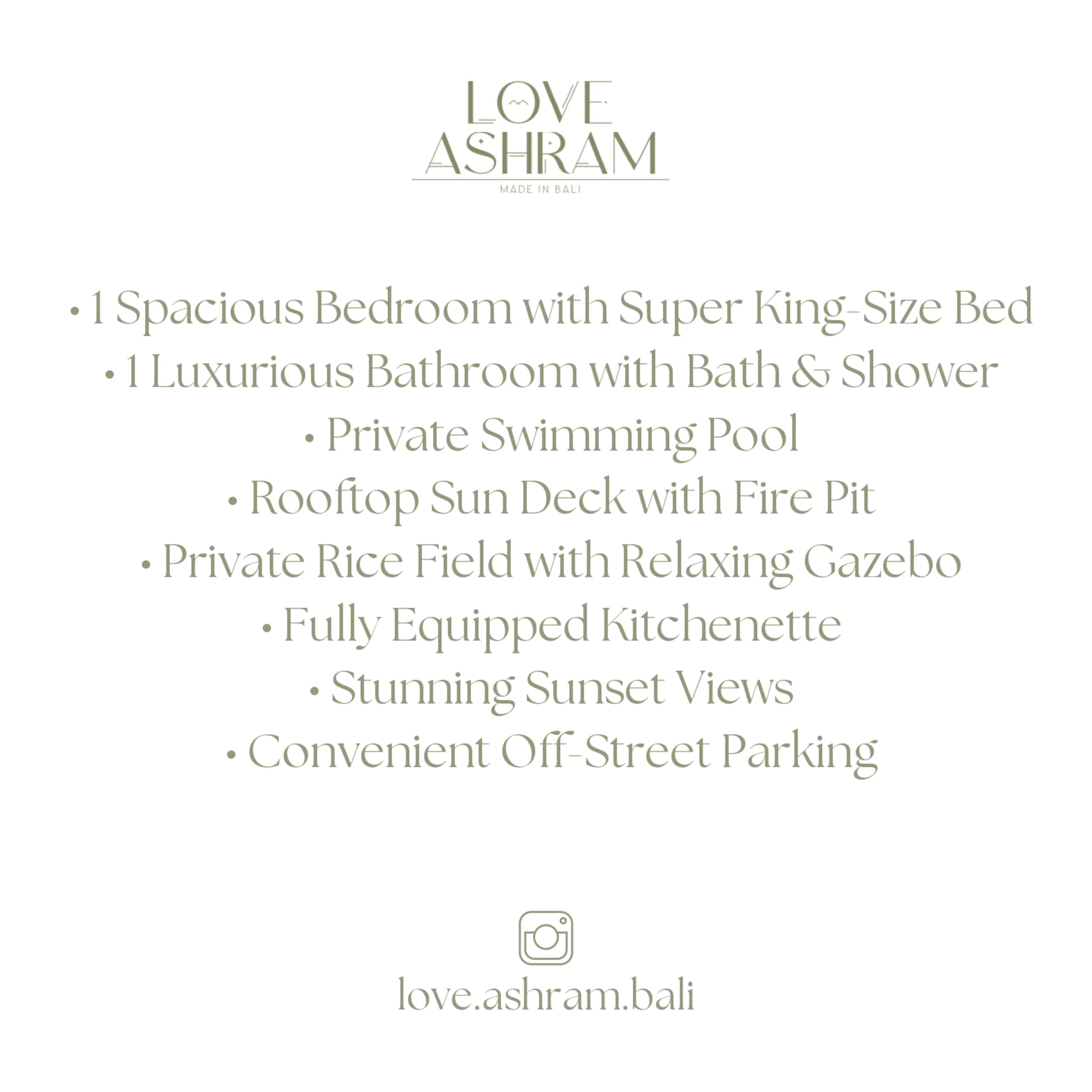 Look Out Across Beautiful Rice Fields From Love Ashram Villa 14