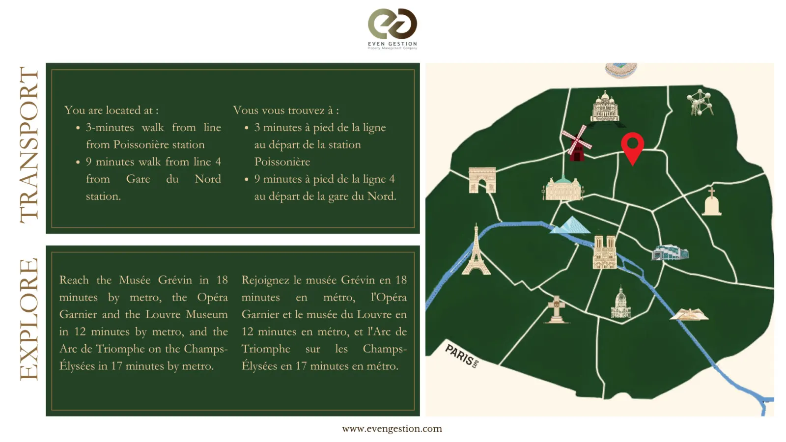 Heart of PARIS- Gare de l'est- 6pers 17