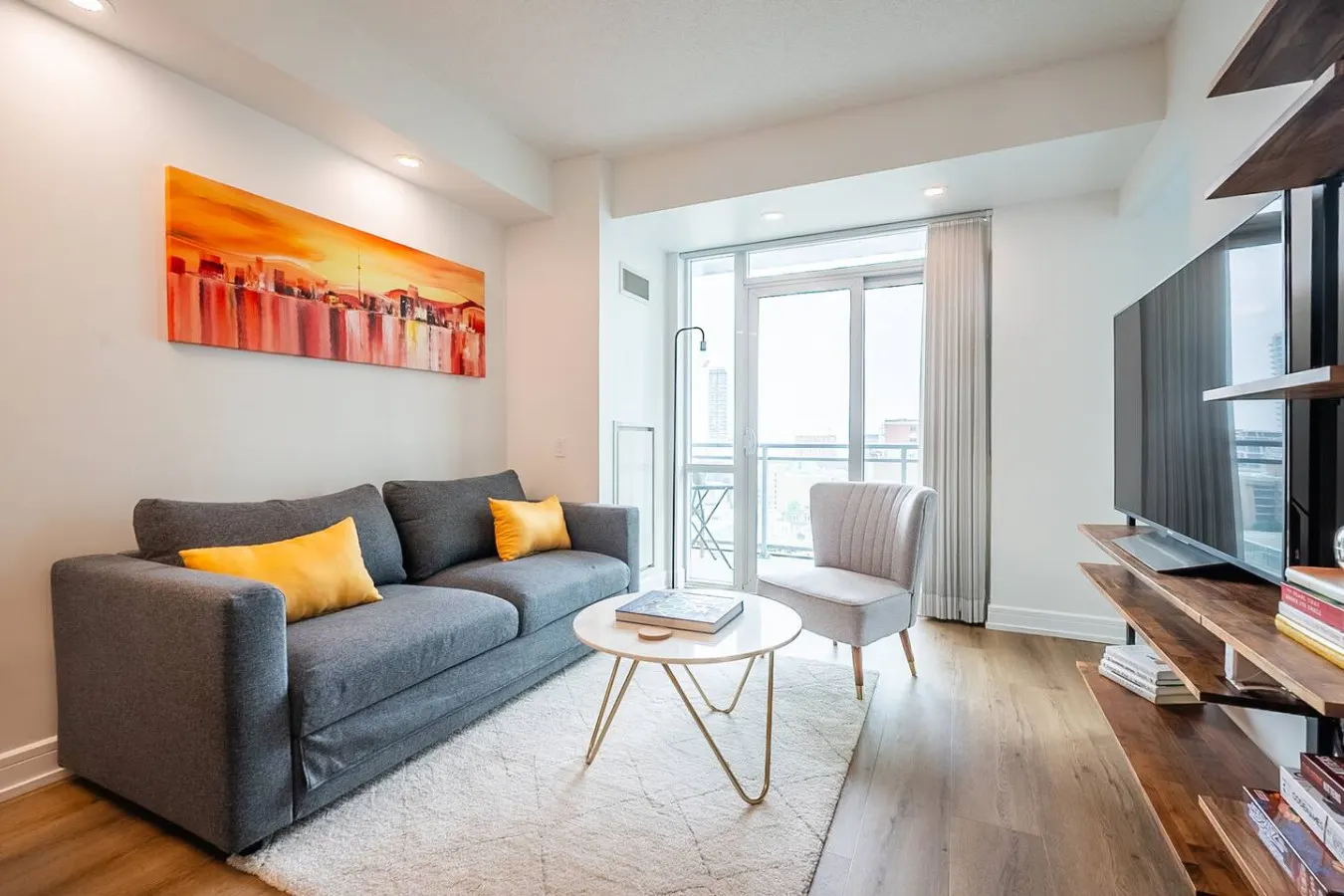 Stylish 1BR Condo Sleeps 4 Stunning City Views 9
