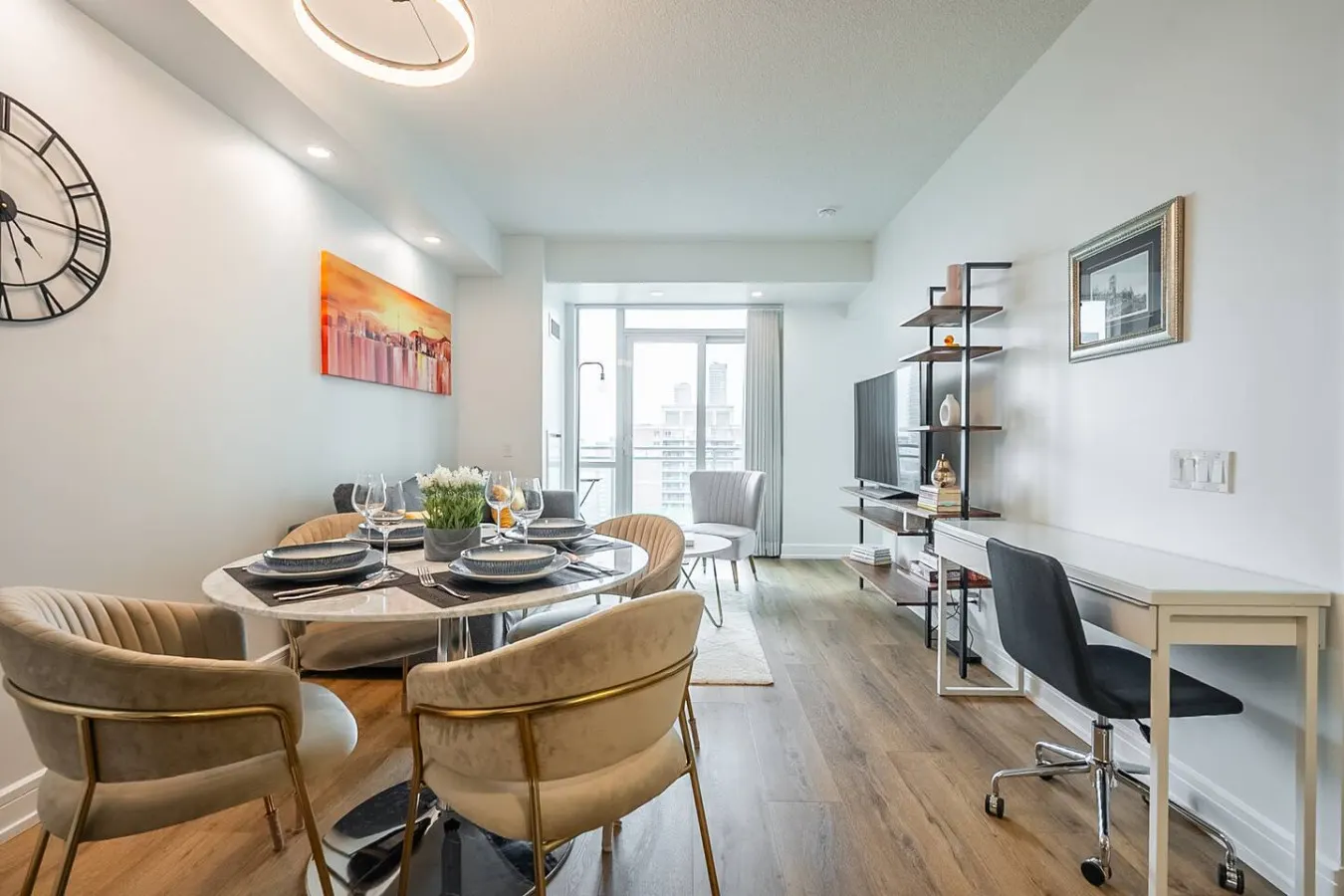 Stylish 1BR Condo Sleeps 4 Stunning City Views 13
