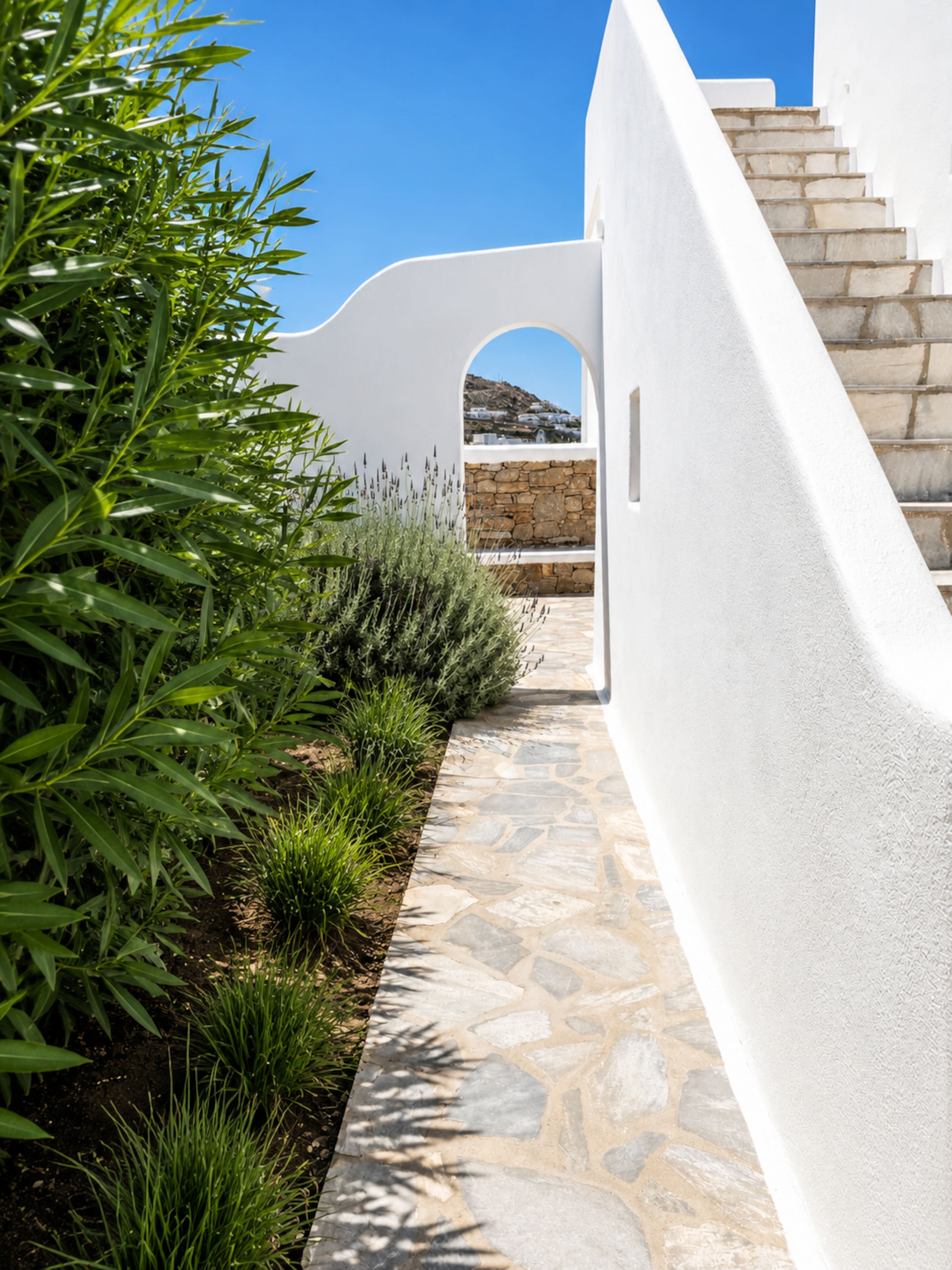 Double Studio with Garden View-Walk to Ornos Beach 14