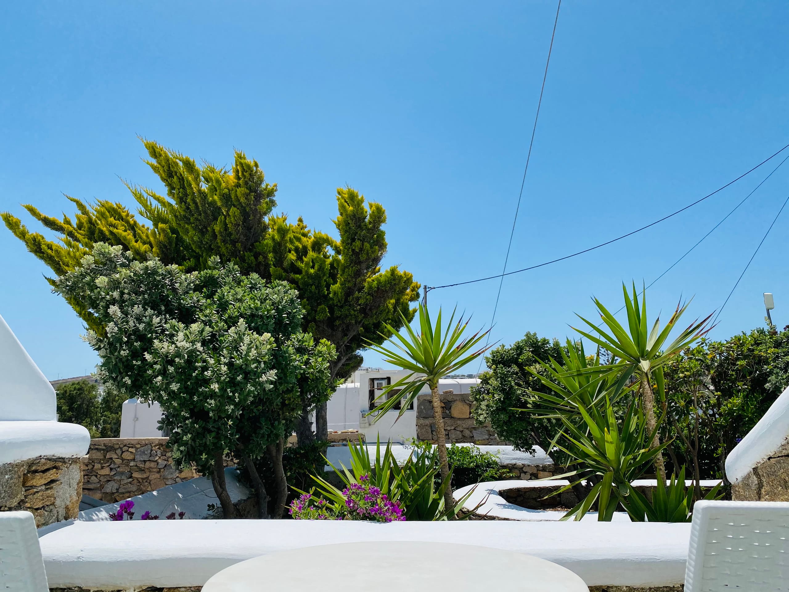 Double Studio with Garden View-Walk to Ornos Beach 6