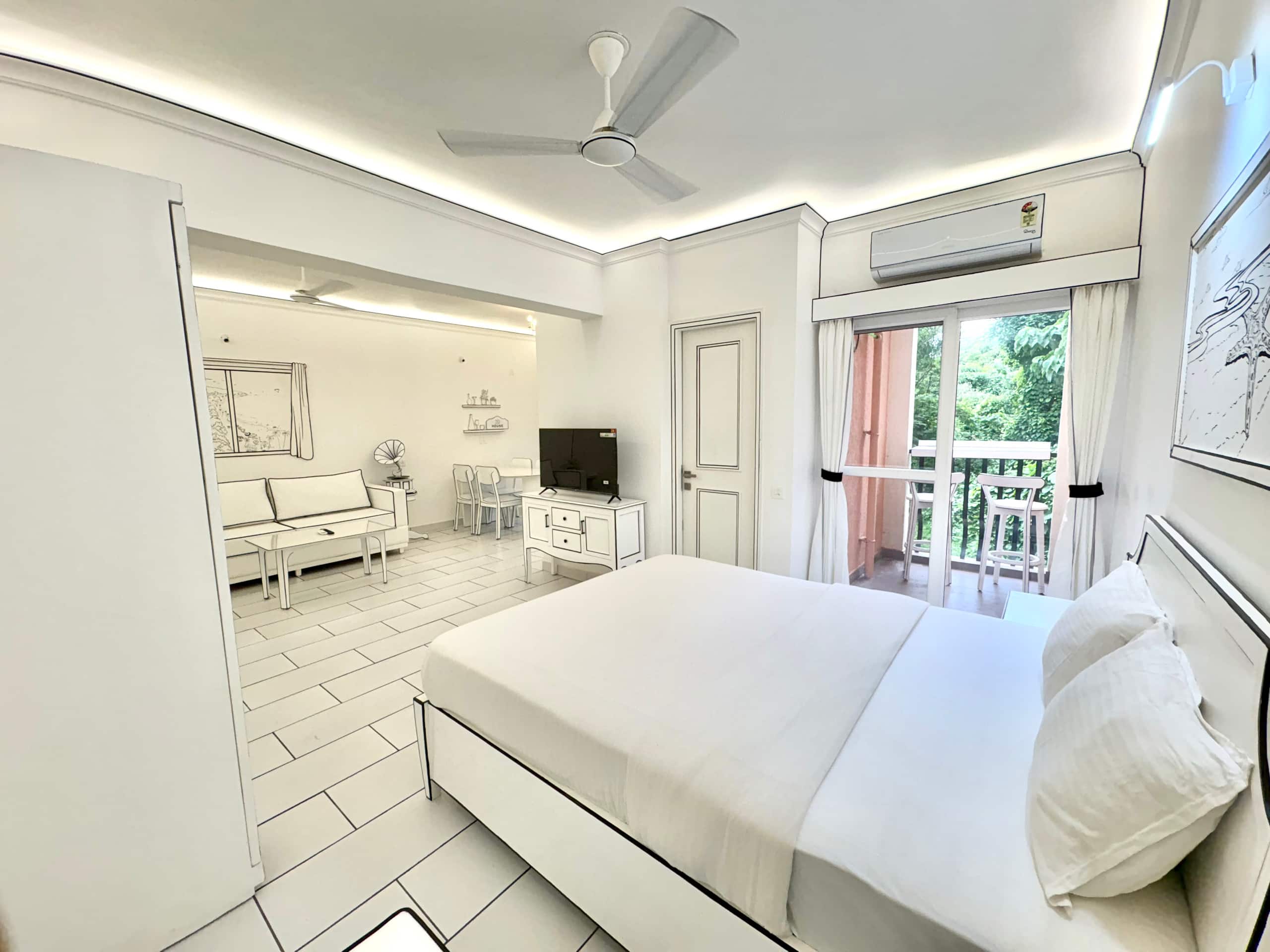 Unique 2D Studio Stay | Goa | Mirashya A209 23