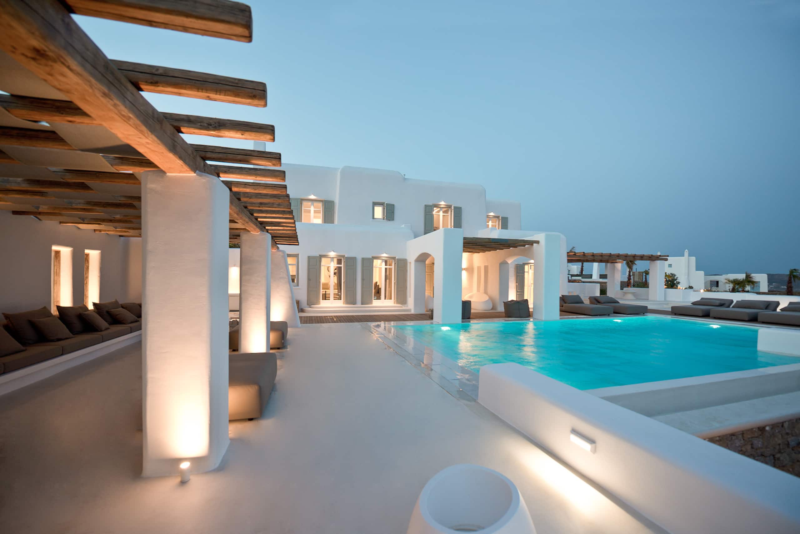 Spectacular Gated Estate • 10' to Chora • 3 Pools 10