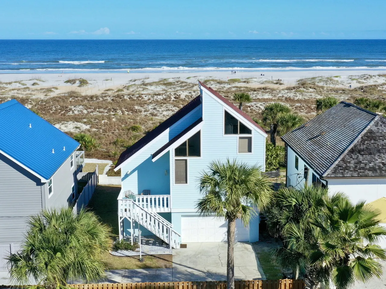 Oceanfront House in the Heart of St. Augustine Beach - Newly Renovated