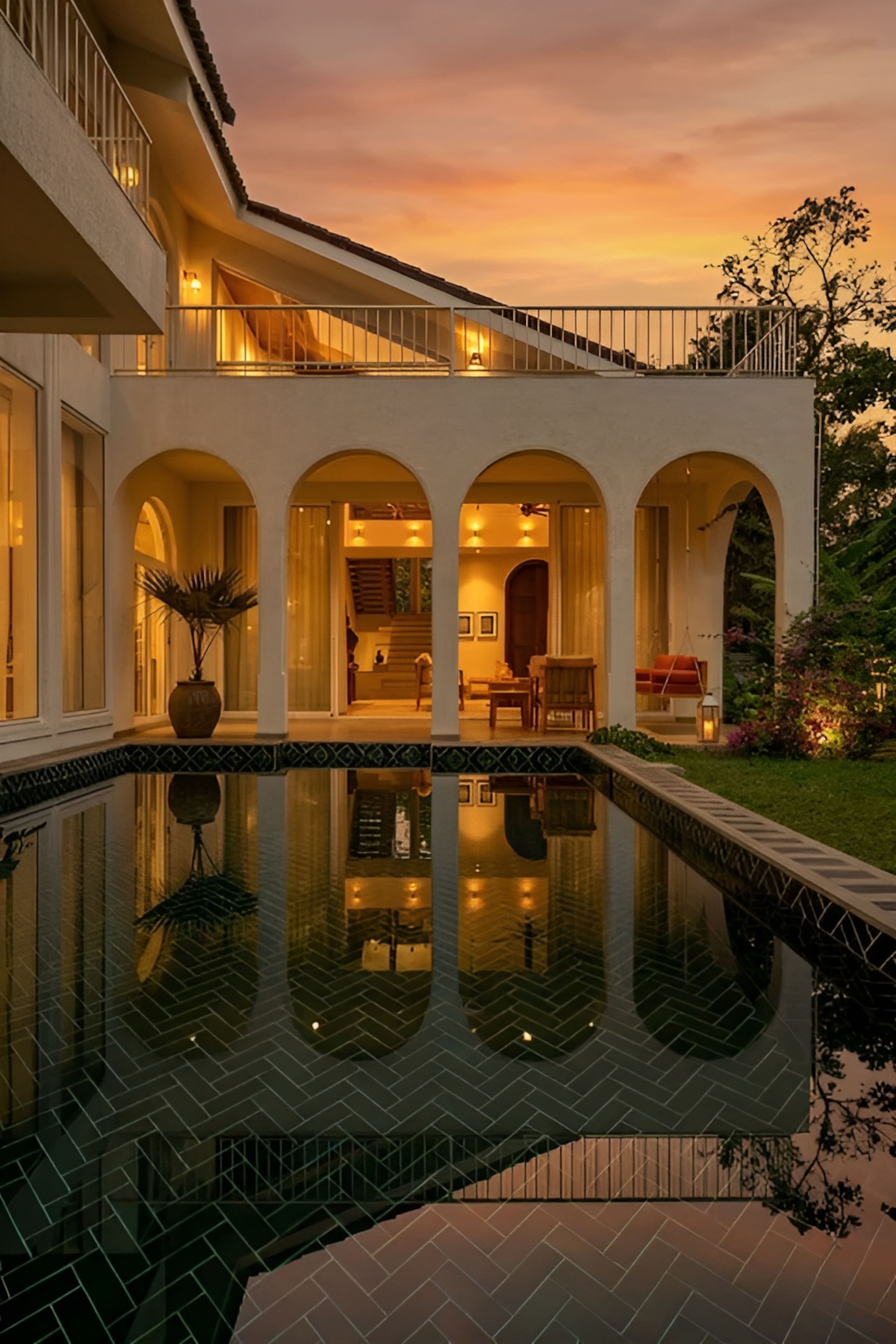 Twin Villa 4+4 BHK 2 Pool Vagator Serai Villas 4