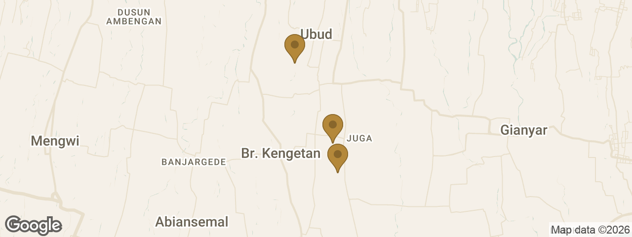 Map of 3 villa locations