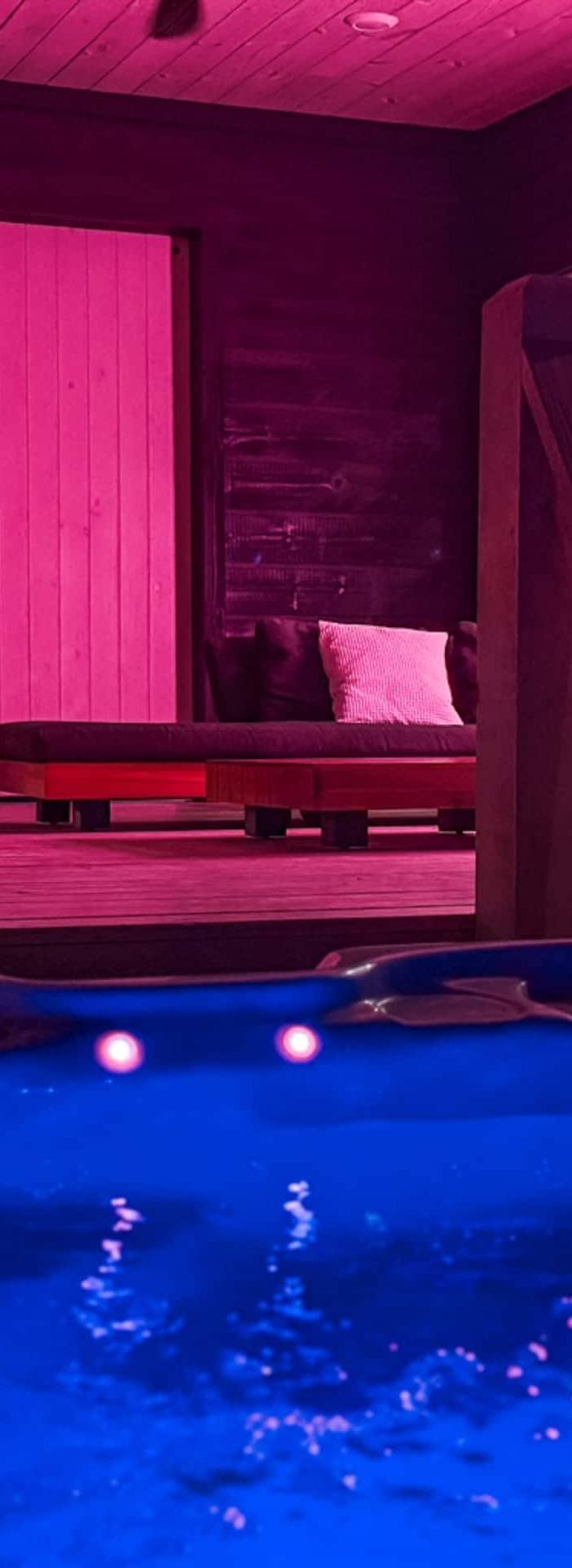 Sauna Hot Tub Creek Romantic Forest Cabin — photo 3