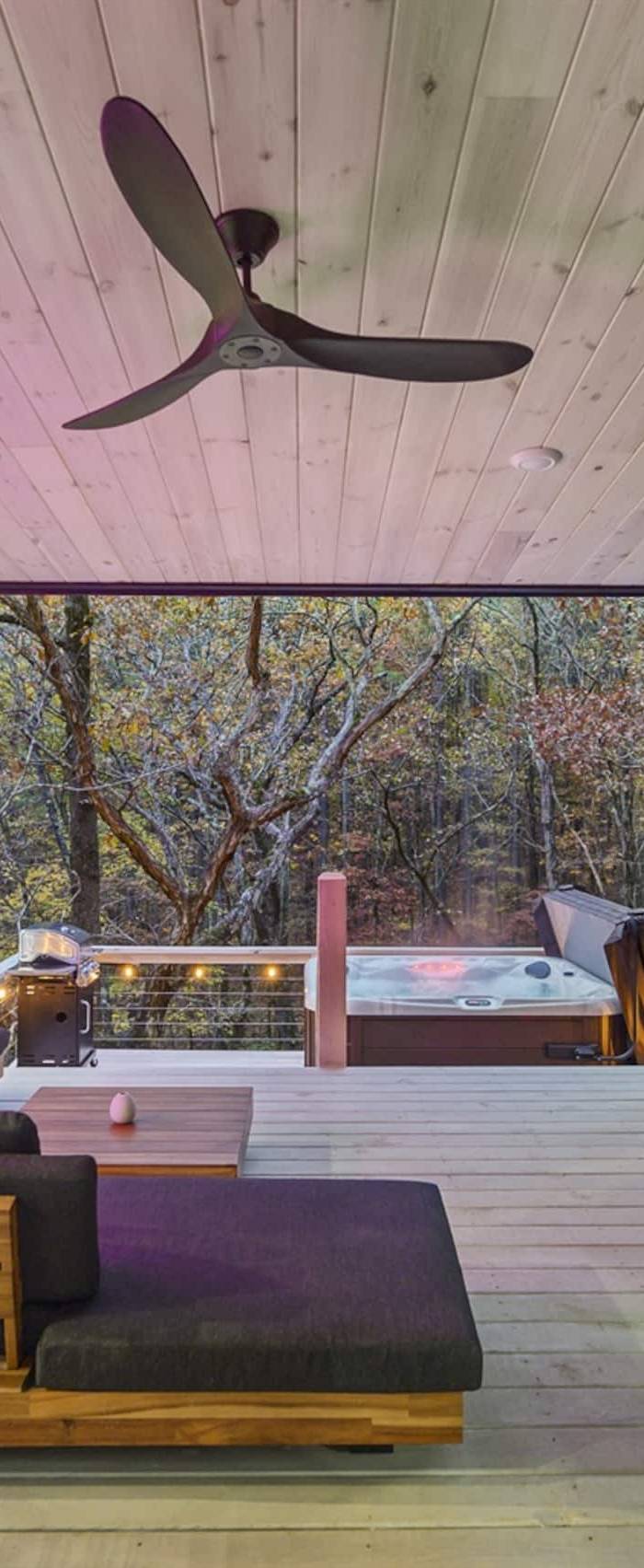 Sauna Hot Tub Creek Romantic Forest Cabin — photo 4